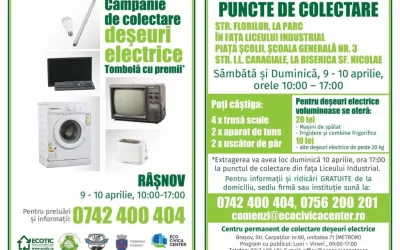 Campanii de colectare a deșeurilor electrice, luna viitoare, în opt localități din județul Brașov