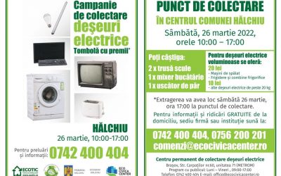 Campanii de colectare a deșeurilor electrice în Feldioara și Hălchiu